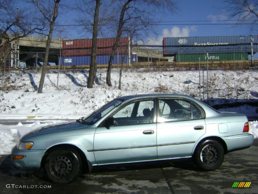 1995 Corolla DX Sedan - Teal Mist Metallic / Gray photo #1
