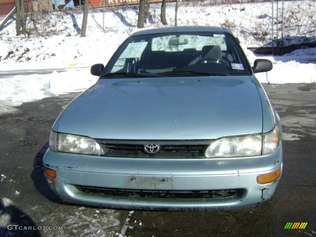1995 Corolla DX Sedan - Teal Mist Metallic / Gray photo #2