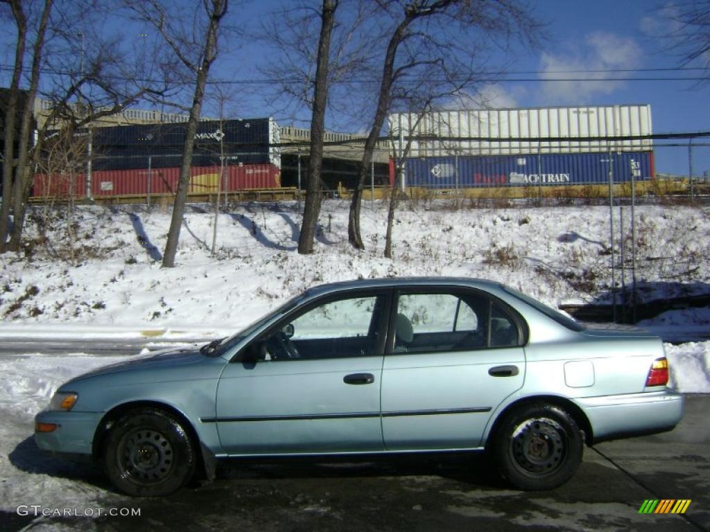 1995 Corolla DX Sedan - Teal Mist Metallic / Gray photo #4