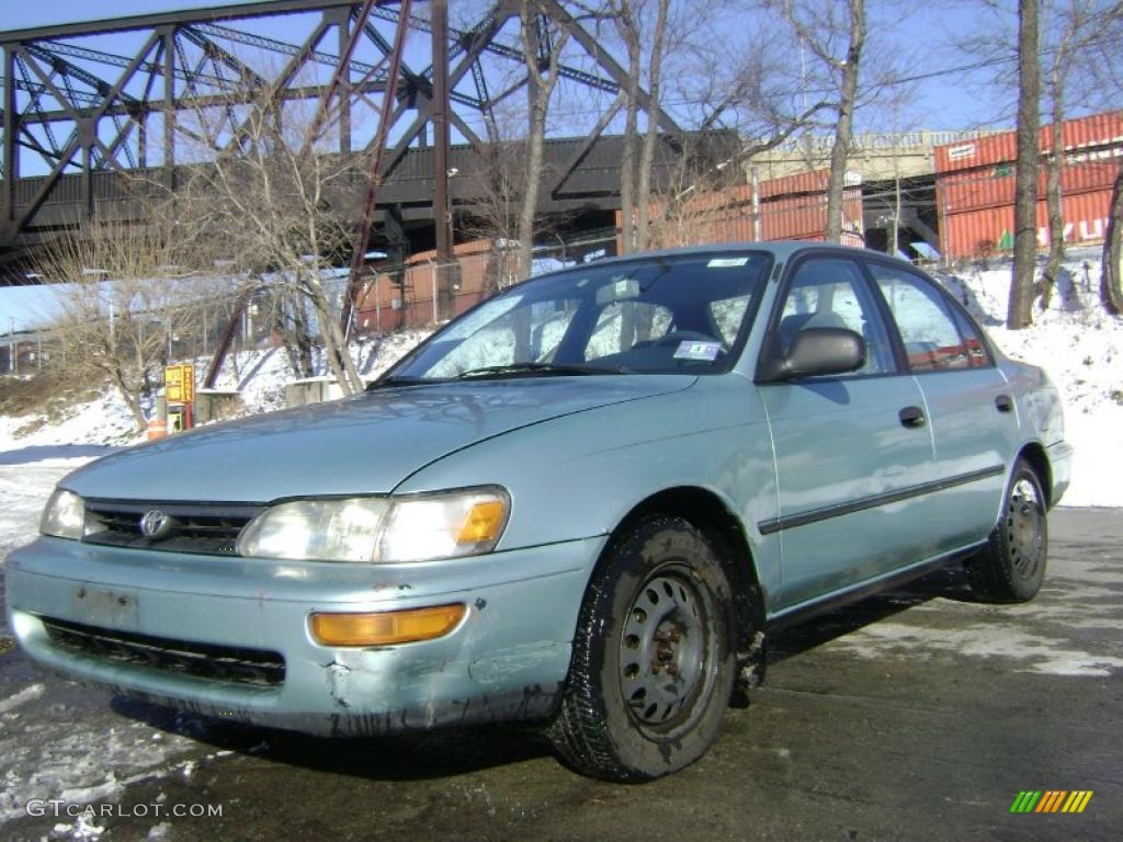 1995 Corolla DX Sedan - Teal Mist Metallic / Gray photo #5