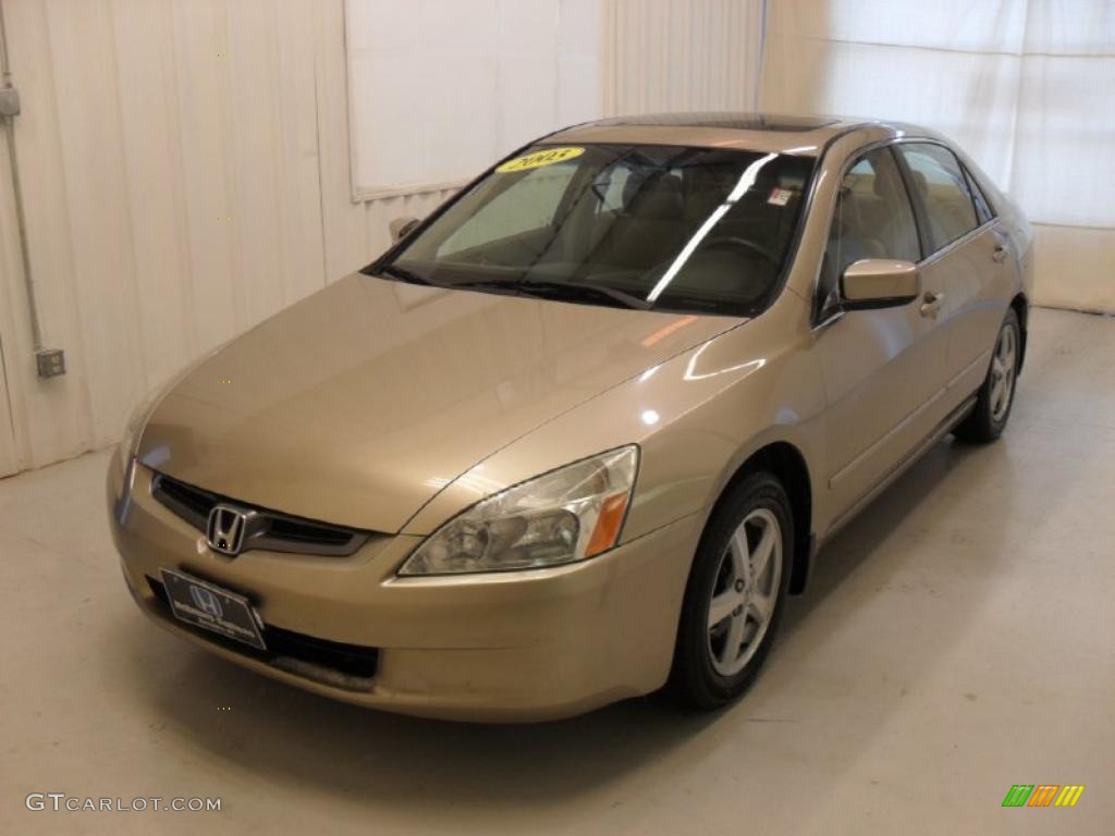 2003 Accord EX-L Sedan - Desert Mist Metallic / Ivory photo #1