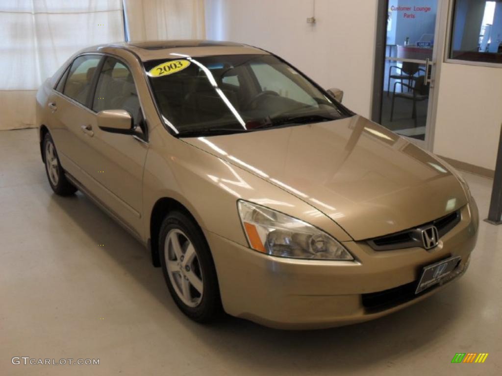 2003 Accord EX-L Sedan - Desert Mist Metallic / Ivory photo #5