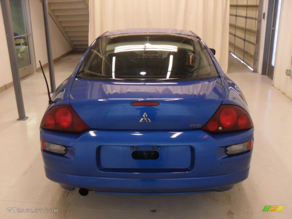 2002 Eclipse RS Coupe - Chrome Blue Pearl / Black photo #3