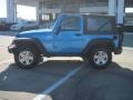 2010 Surf Blue Pearl Jeep Wrangler Sport 4x4  photo #3