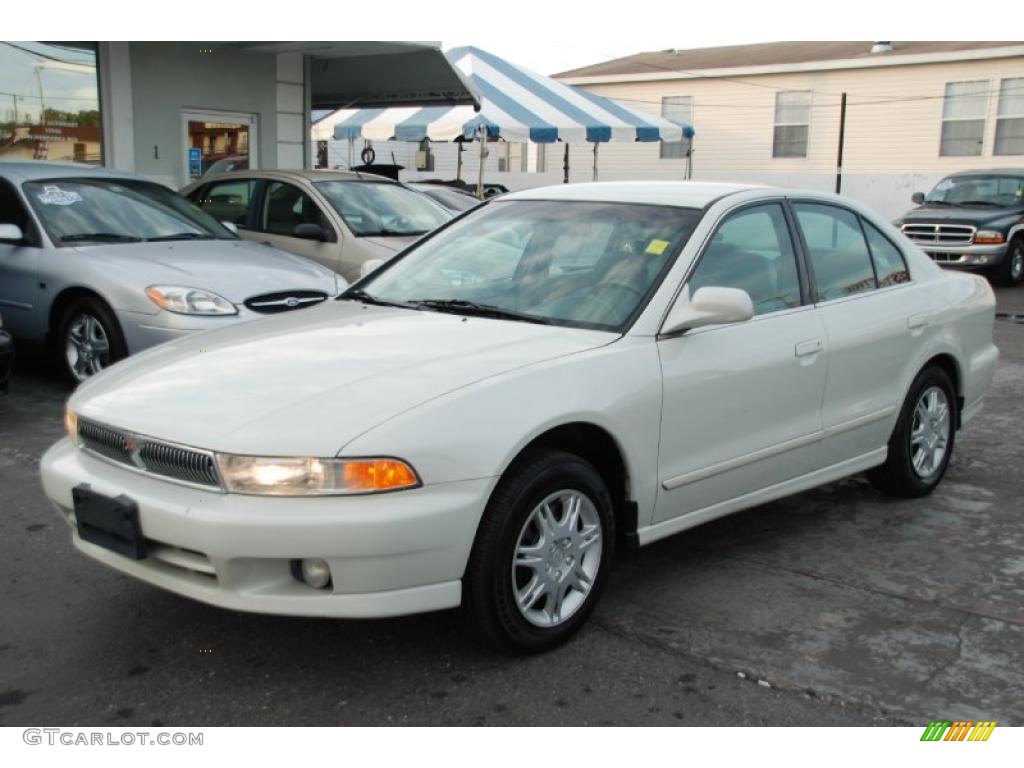 2001 Galant ES - Northstar White / Gray photo #1