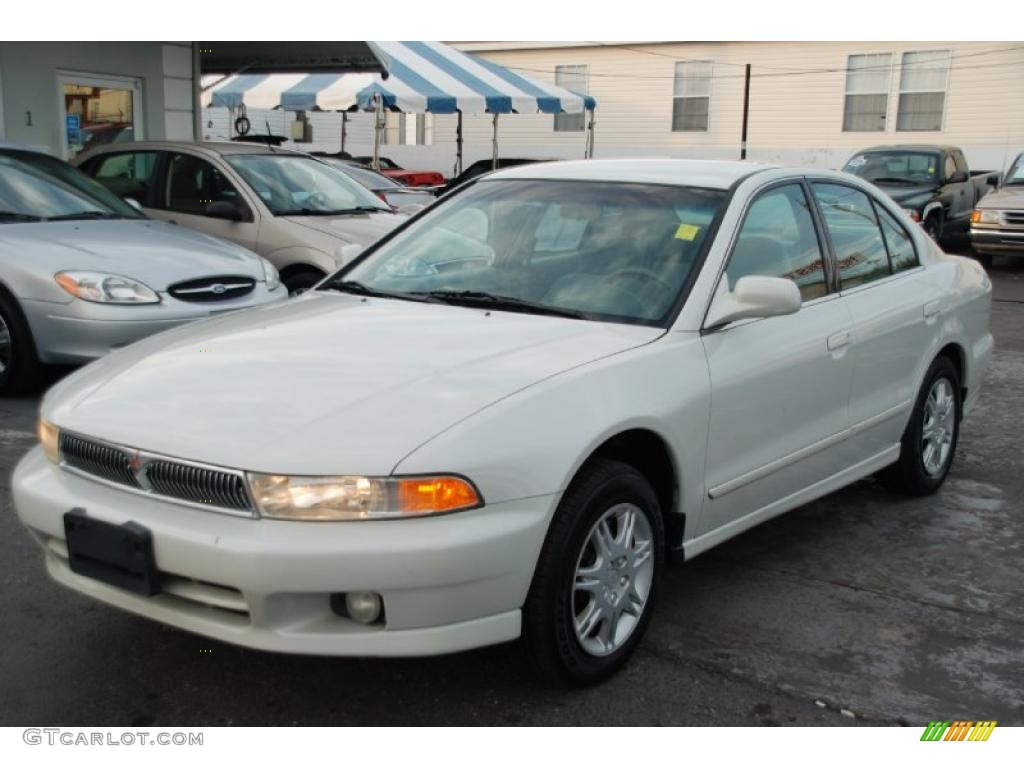 2001 Galant ES - Northstar White / Gray photo #3