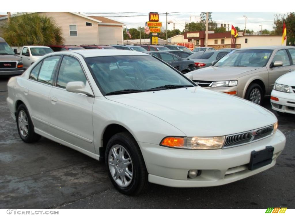 2001 Galant ES - Northstar White / Gray photo #4