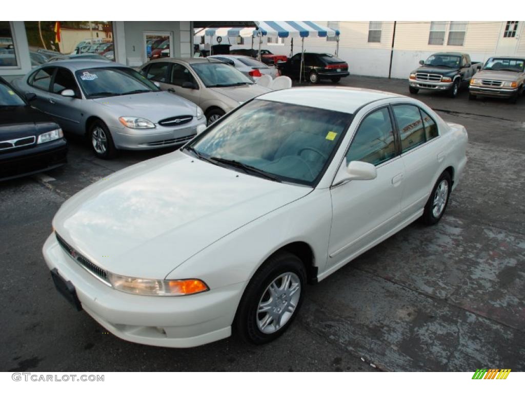 2001 Galant ES - Northstar White / Gray photo #7