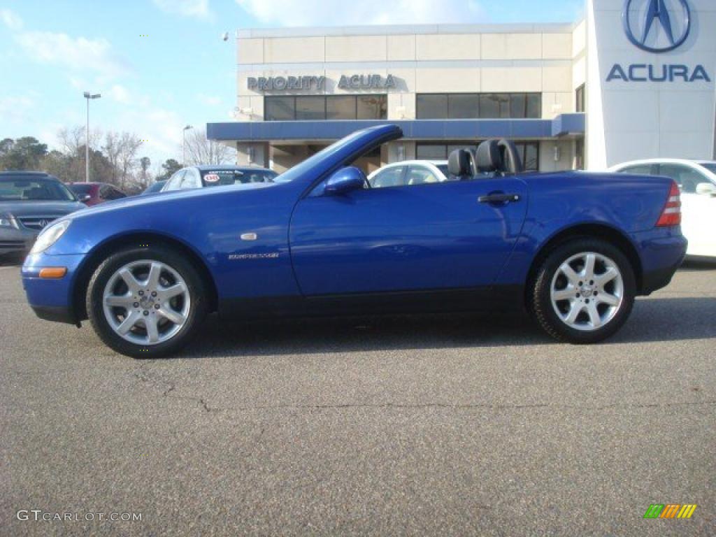 1998 SLK 230 Kompressor Roadster - Bahama Blue Metallic / Oyster photo #3