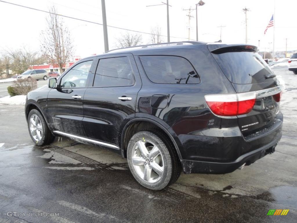 Brilliant Black Crystal Pearl 2011 Dodge Durango Citadel 4x4 Exterior Photo #42951635