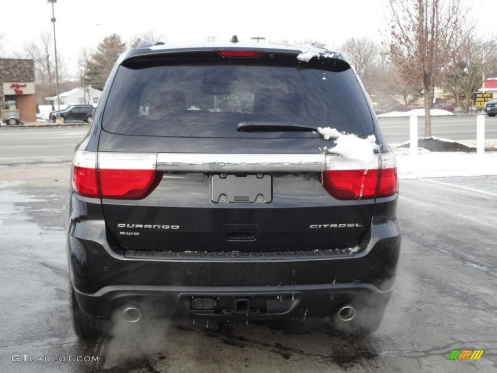 Brilliant Black Crystal Pearl 2011 Dodge Durango Citadel 4x4 Exterior Photo #42951647