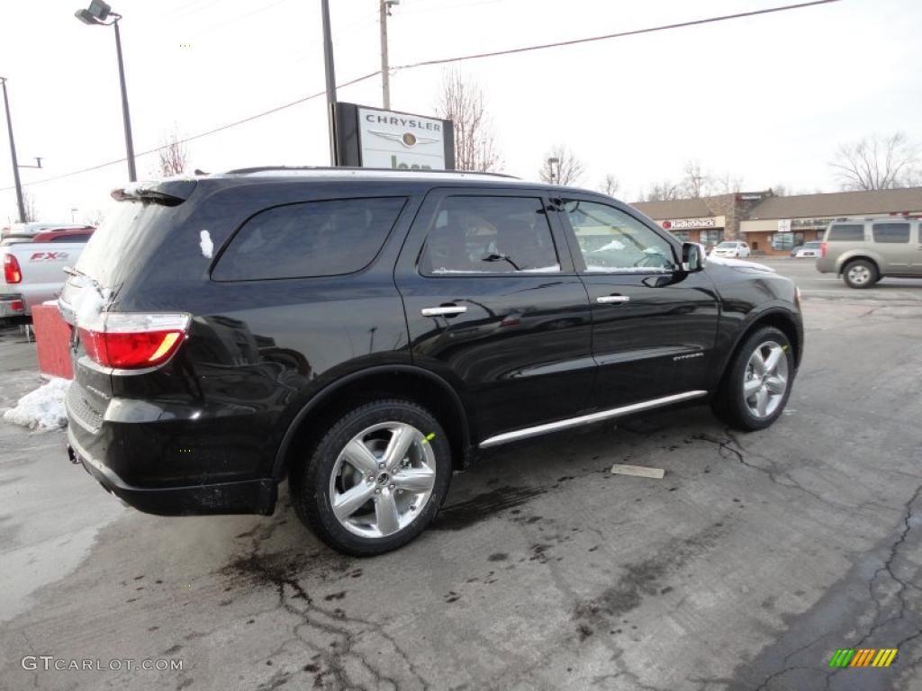 Brilliant Black Crystal Pearl 2011 Dodge Durango Citadel 4x4 Exterior Photo #42951659