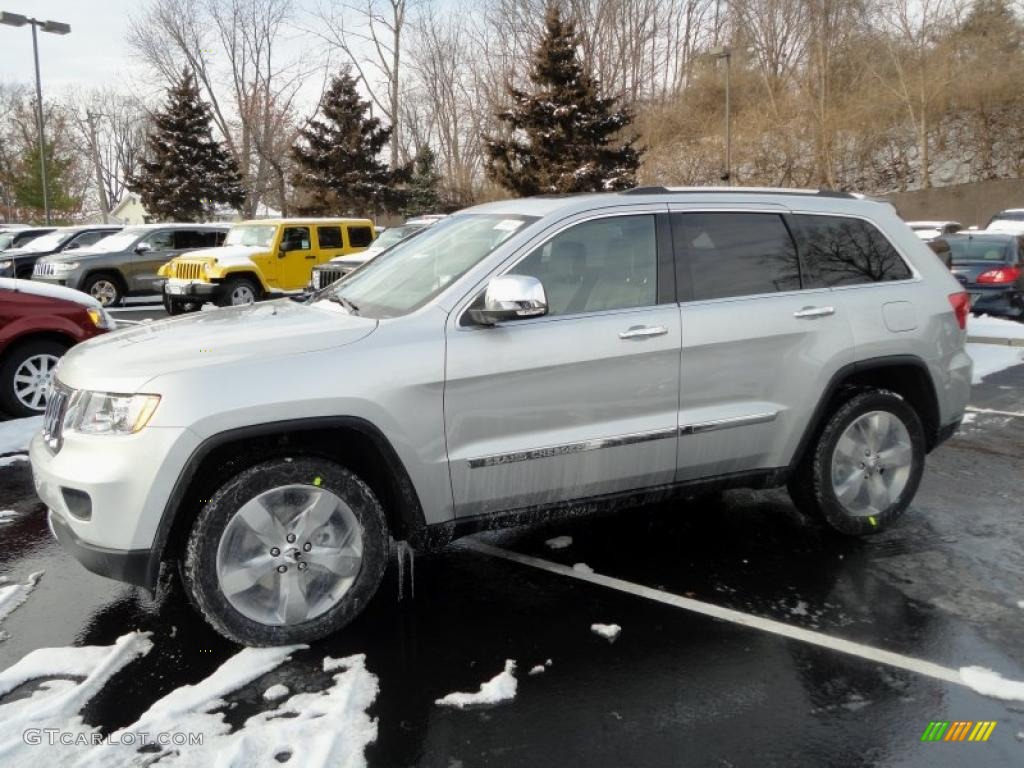 Bright Silver Metallic 2011 Jeep Grand Cherokee Overland 4x4 Exterior Photo #42951871
