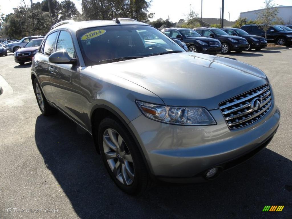 2004 FX 45 AWD - Diamond Graphite Gray Metallic / Brick/Black photo #1