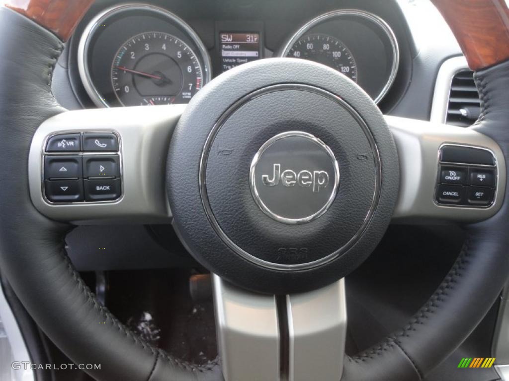 2011 Jeep Grand Cherokee Overland 4x4 Controls Photo #42952375
