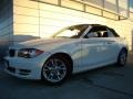 2008 Alpine White BMW 1 Series 128i Convertible  photo #1