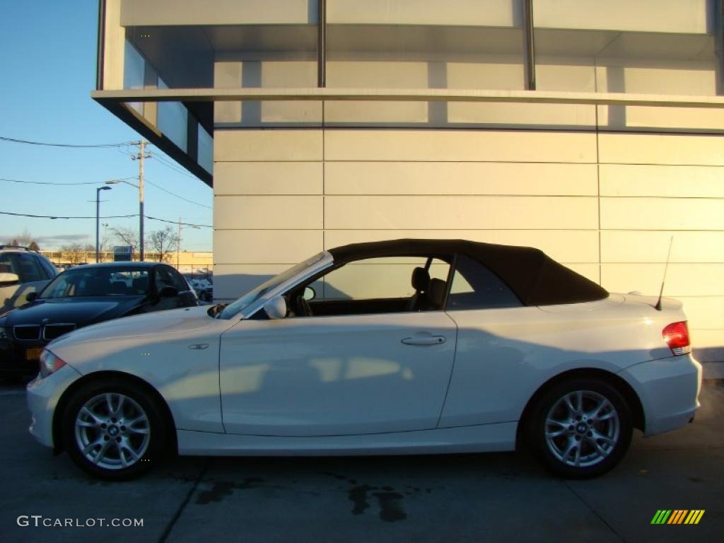 2008 1 Series 128i Convertible - Alpine White / Black photo #3