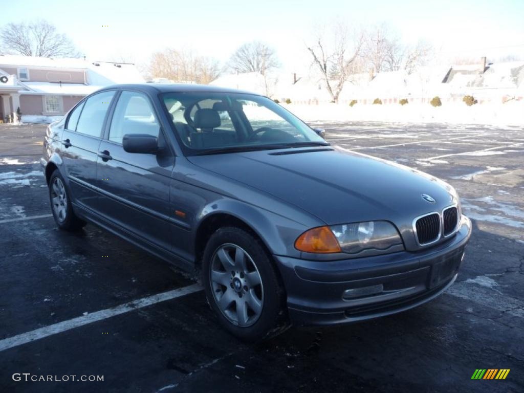2001 3 Series 325i Sedan - Steel Grey Metallic / Grey photo #2
