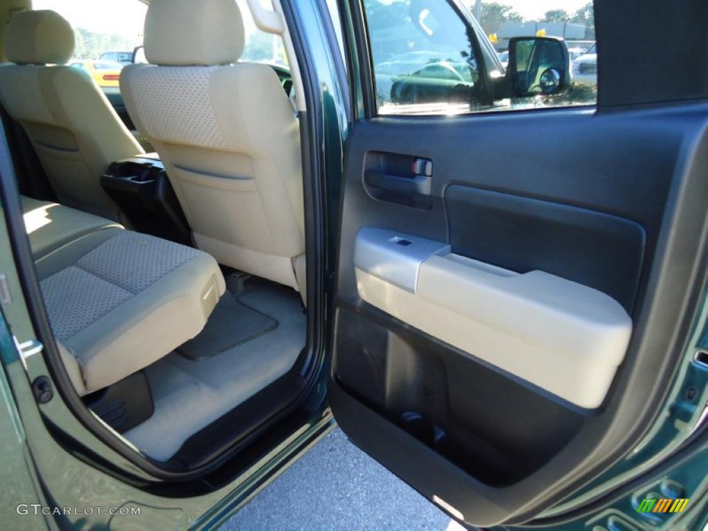 2007 Tundra SR5 TRD Double Cab - Timberland Mica / Beige photo #14