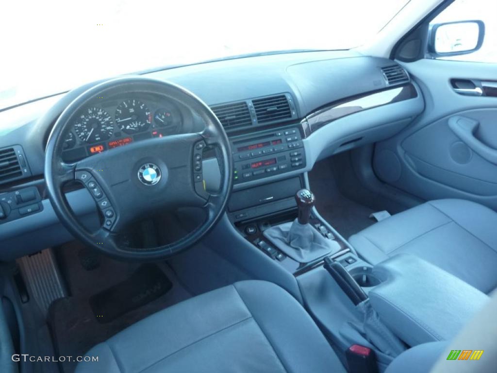 2001 3 Series 325i Sedan - Steel Grey Metallic / Grey photo #5