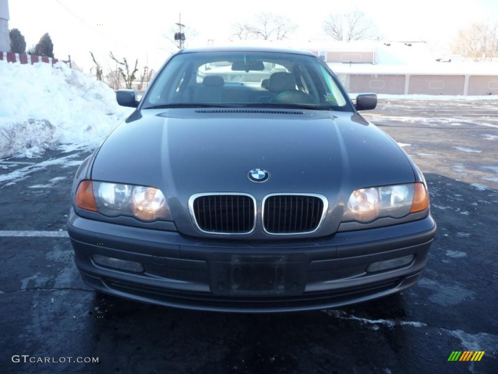 2001 3 Series 325i Sedan - Steel Grey Metallic / Grey photo #7