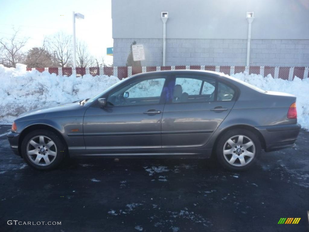 2001 3 Series 325i Sedan - Steel Grey Metallic / Grey photo #9