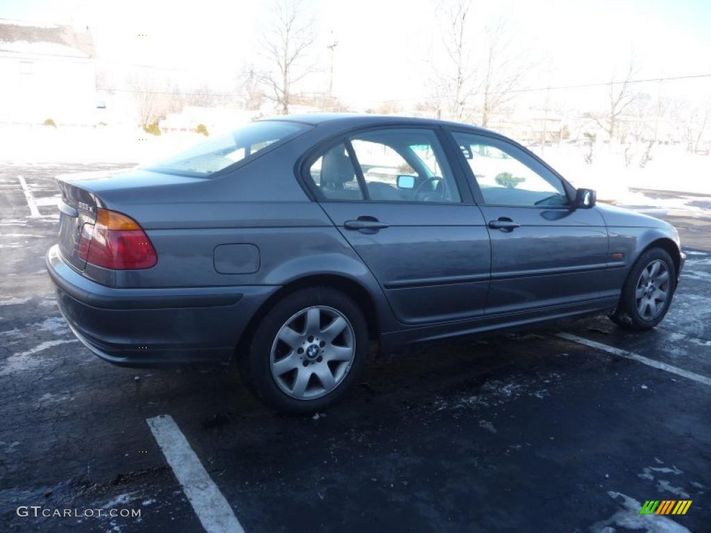 2001 3 Series 325i Sedan - Steel Grey Metallic / Grey photo #10