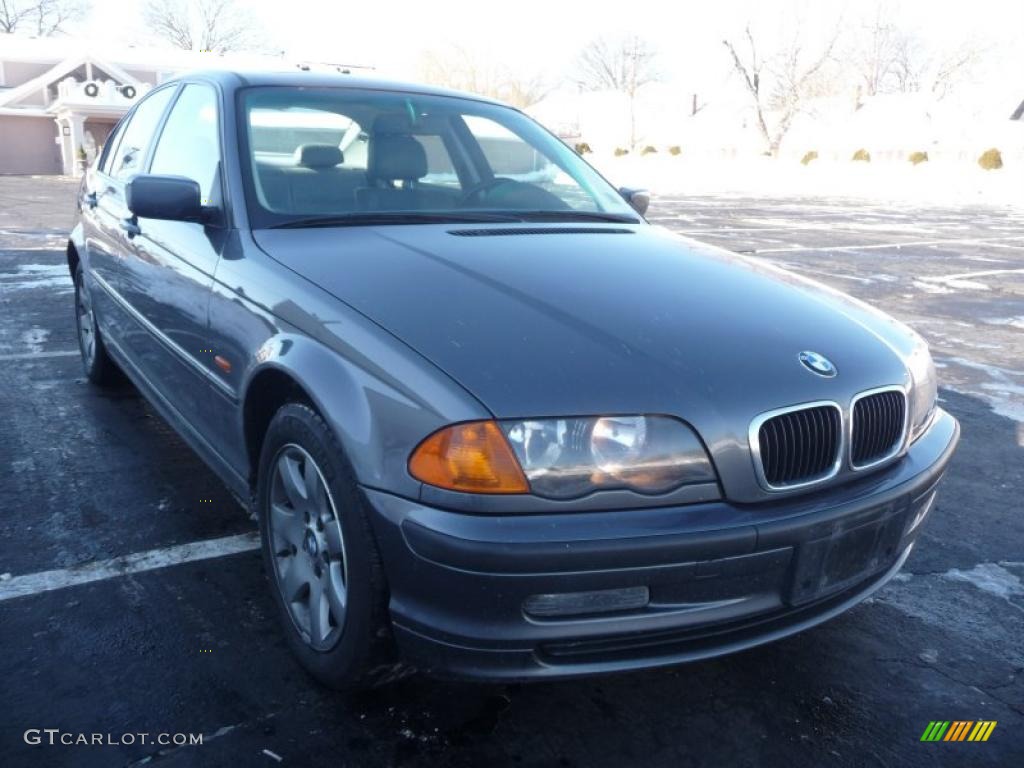 2001 3 Series 325i Sedan - Steel Grey Metallic / Grey photo #11