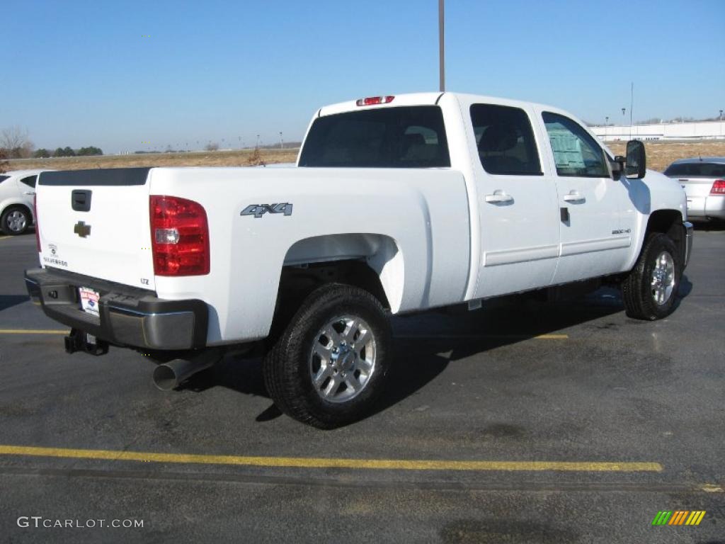 Summit White 2011 Chevrolet Silverado 2500HD LTZ Crew Cab 4x4 Exterior Photo #42957315