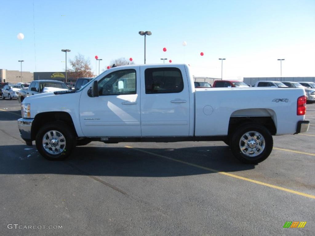 Summit White 2011 Chevrolet Silverado 2500HD LTZ Crew Cab 4x4 Exterior Photo #42957367