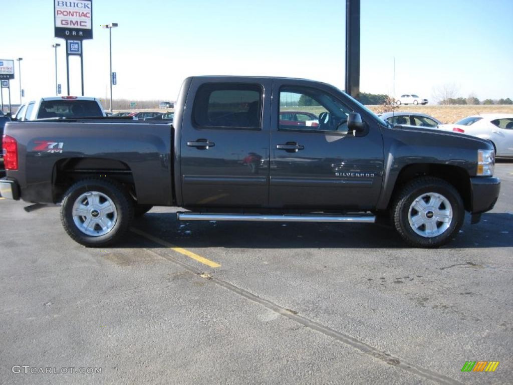 2011 Silverado 1500 LT Crew Cab 4x4 - Taupe Gray Metallic / Ebony photo #4