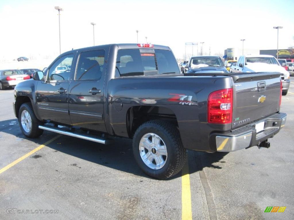 2011 Silverado 1500 LT Crew Cab 4x4 - Taupe Gray Metallic / Ebony photo #7