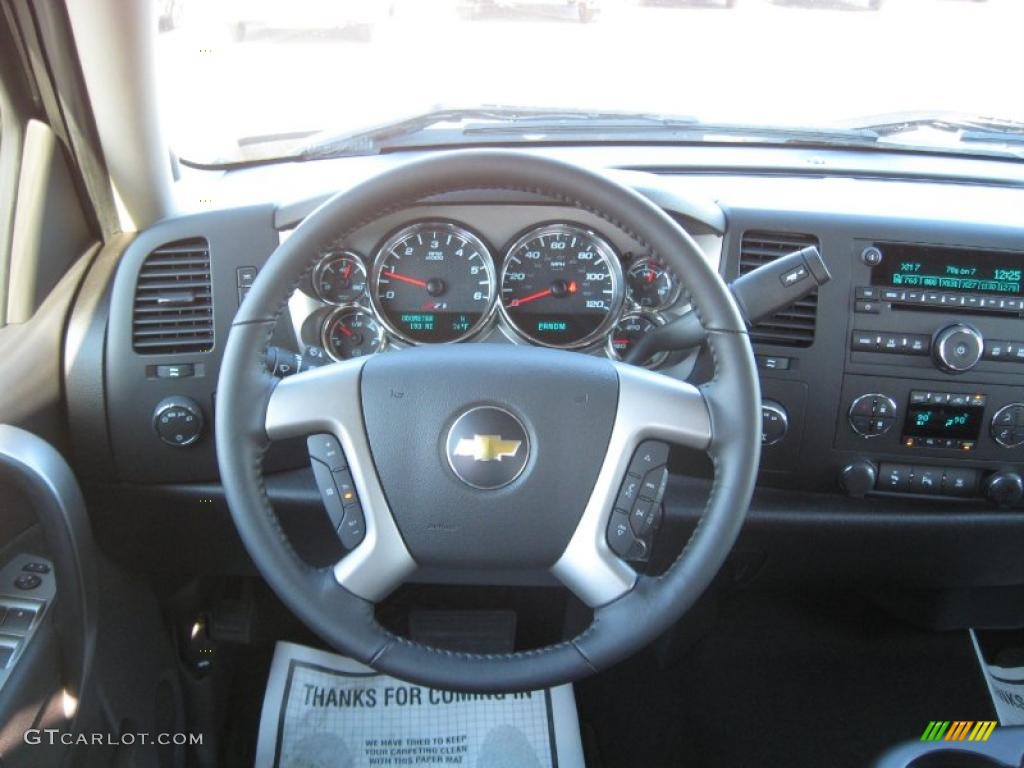 2011 Silverado 1500 LT Crew Cab 4x4 - Taupe Gray Metallic / Ebony photo #9