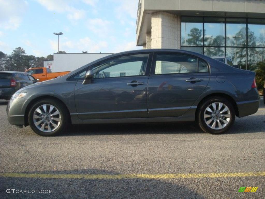 Polished Metal Metallic 2010 Honda Civic EX Sedan Exterior Photo #42959459