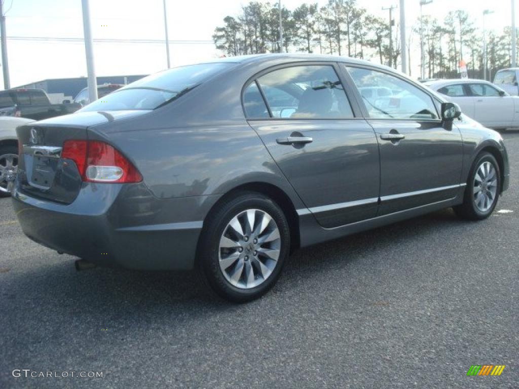 Polished Metal Metallic 2010 Honda Civic EX Sedan Exterior Photo #42959495