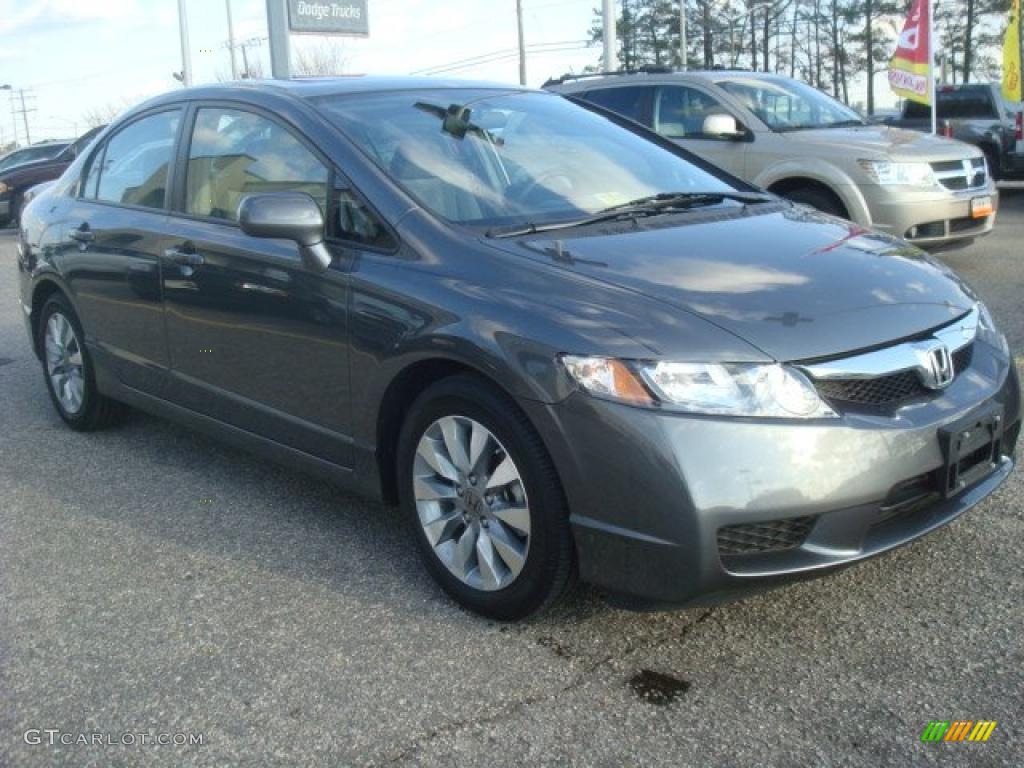 Polished Metal Metallic 2010 Honda Civic EX Sedan Exterior Photo #42959531