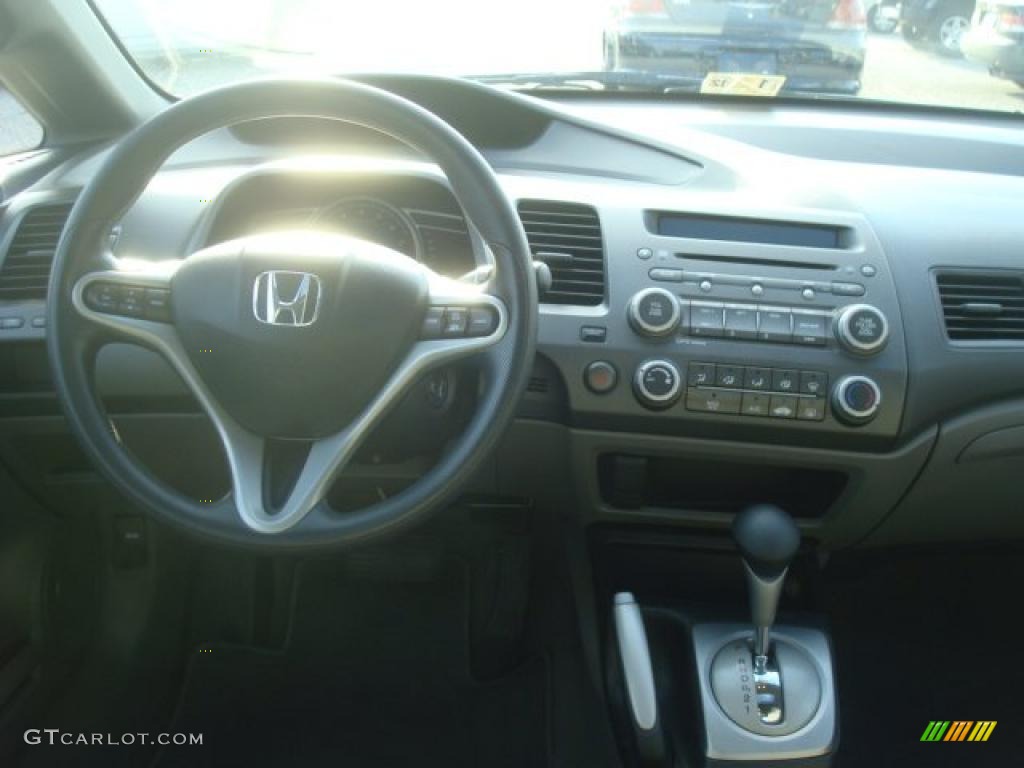 2010 Honda Civic EX Sedan Gray Dashboard Photo #42959623