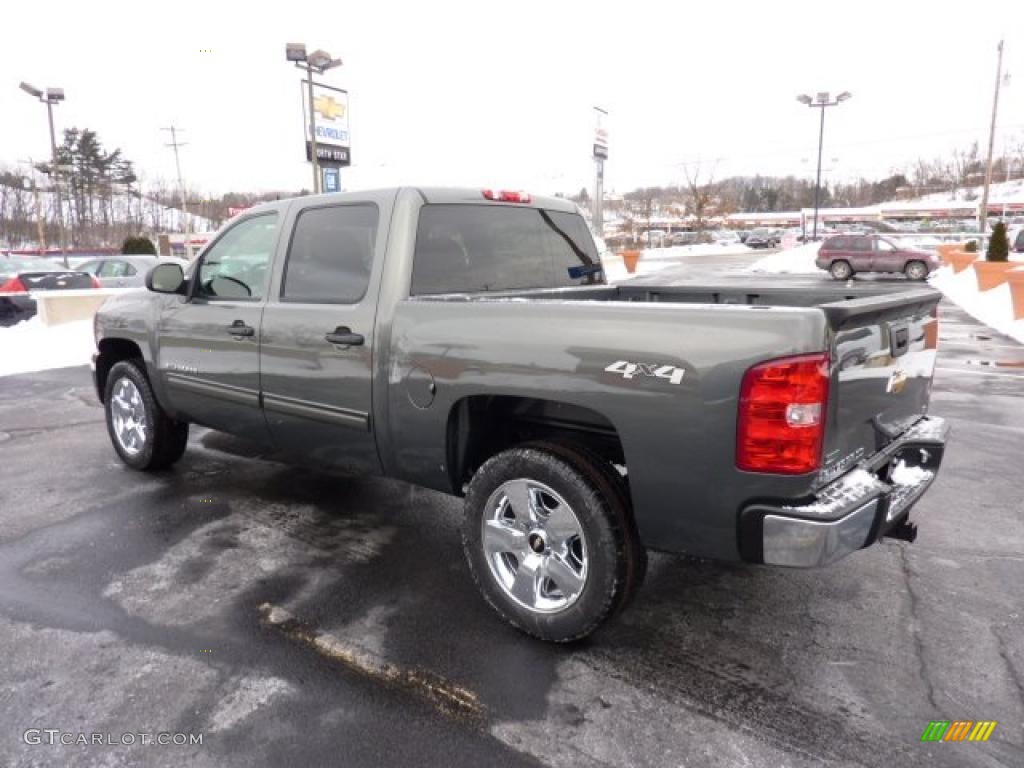 2011 Silverado 1500 LT Crew Cab 4x4 - Steel Green Metallic / Ebony photo #5