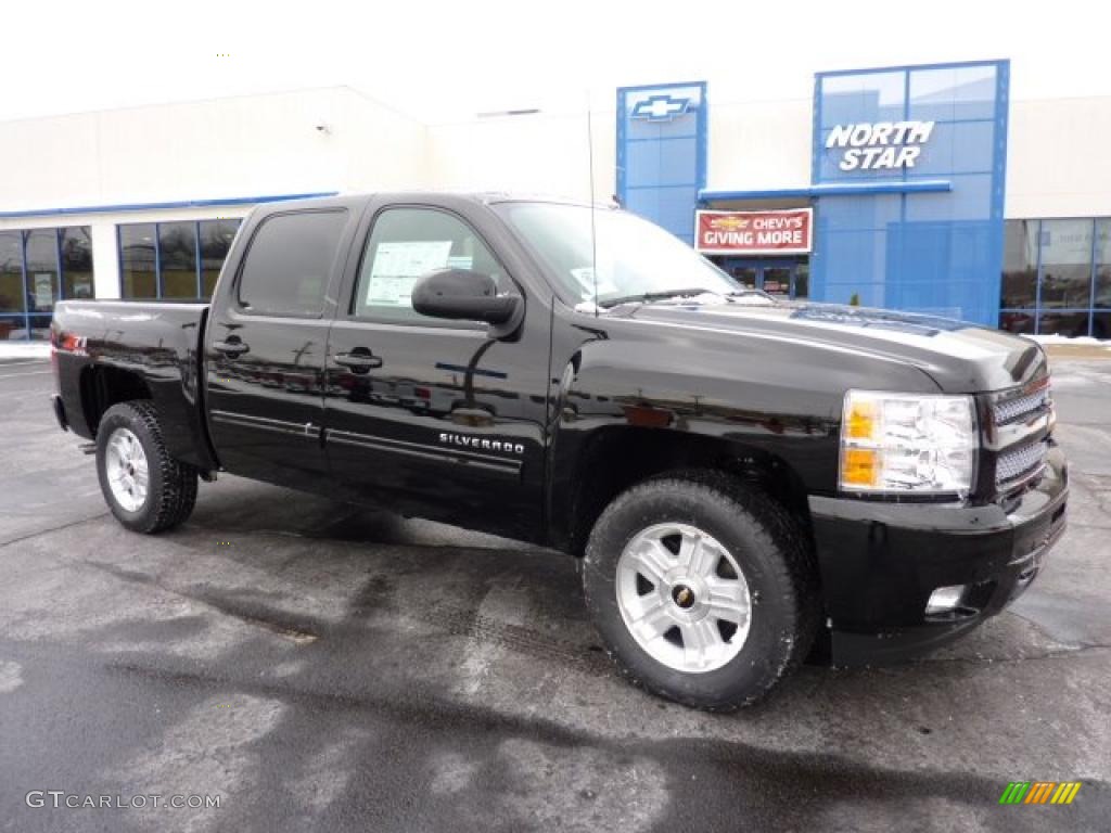 2011 Silverado 1500 LT Crew Cab 4x4 - Black / Ebony photo #1