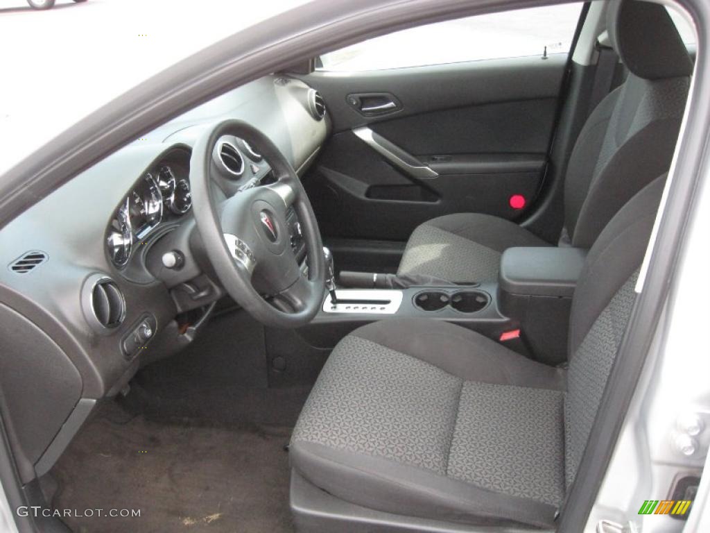 Ebony Interior 2010 Pontiac G6 Sedan Photo #42959991