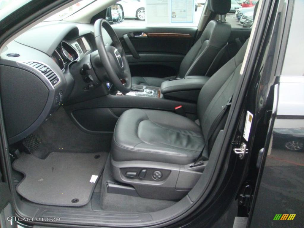 Black Interior 2008 Audi Q7 4.2 Premium quattro Photo #42961307