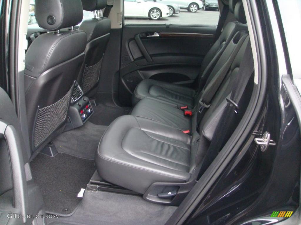 Black Interior 2008 Audi Q7 4.2 Premium quattro Photo #42961371