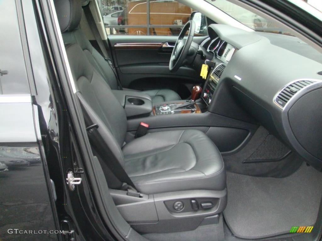 Black Interior 2008 Audi Q7 4.2 Premium quattro Photo #42961479