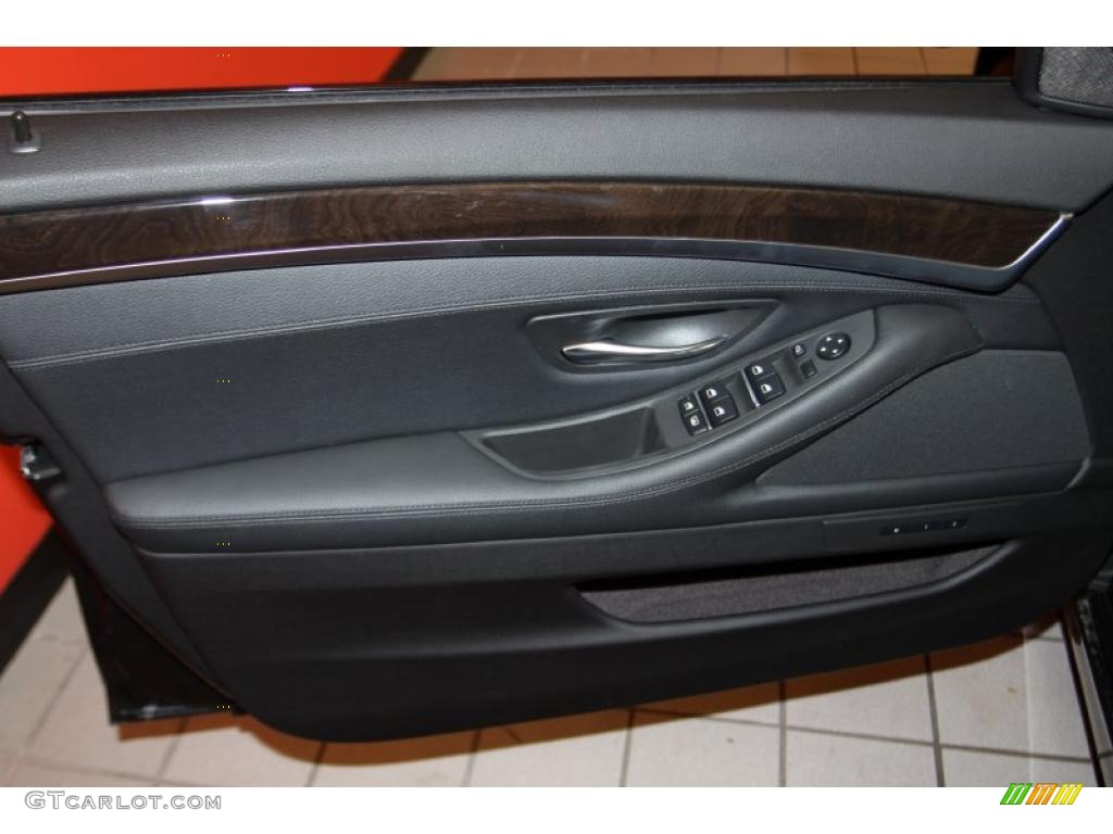2011 5 Series 535i Sedan - Dark Graphite Metallic / Black photo #7
