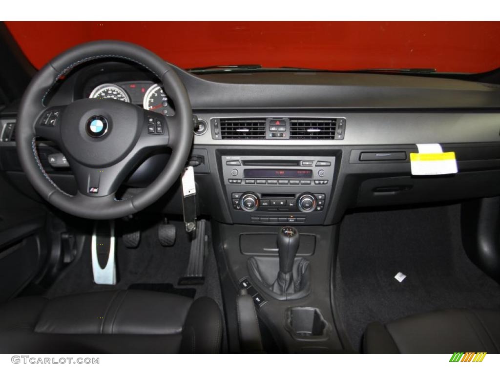 2011 BMW M3 Convertible Black Novillo Leather Dashboard Photo #42962287