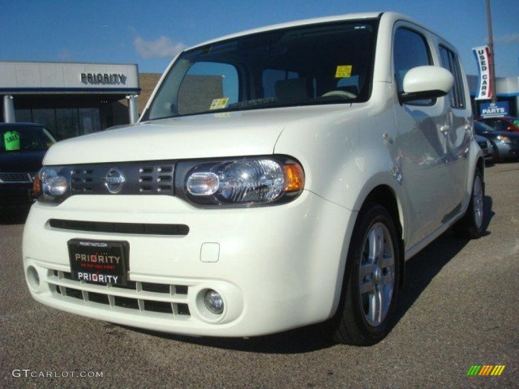 White Pearl 2009 Nissan Cube 1.8 SL Exterior Photo #42962483