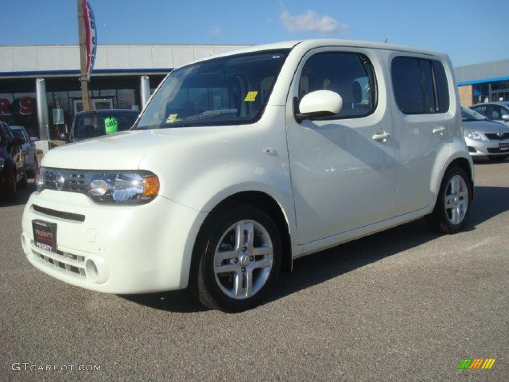 White Pearl 2009 Nissan Cube 1.8 SL Exterior Photo #42962499