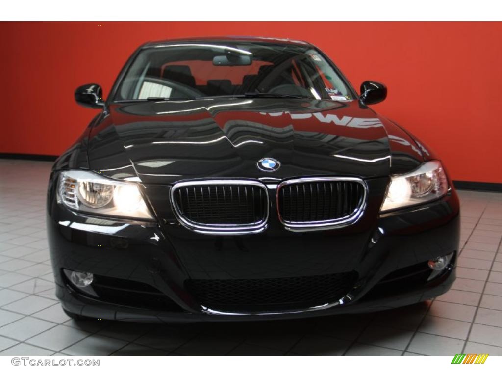 2011 3 Series 328i Sedan - Jet Black / Black Dakota Leather photo #2
