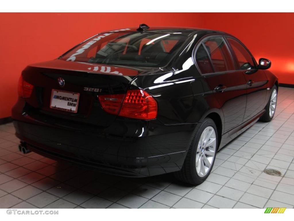2011 3 Series 328i Sedan - Jet Black / Black Dakota Leather photo #3