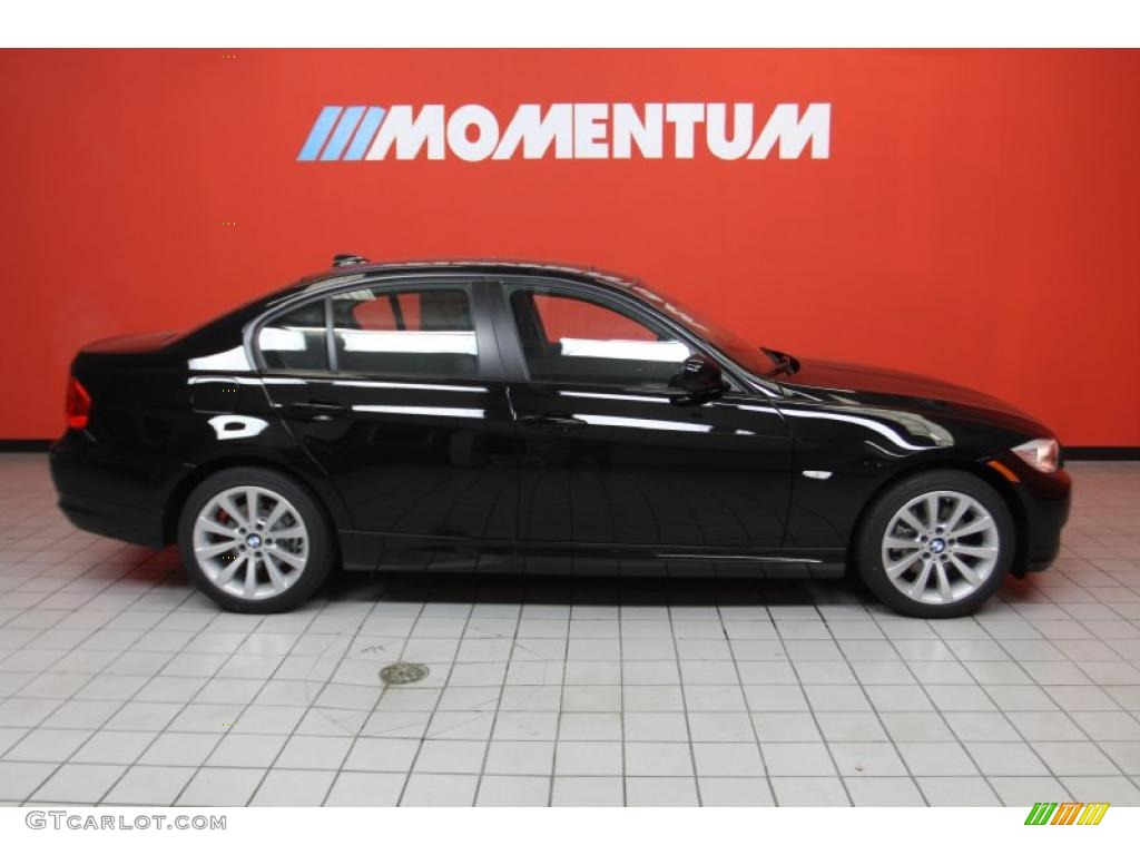 2011 3 Series 328i Sedan - Jet Black / Black Dakota Leather photo #4